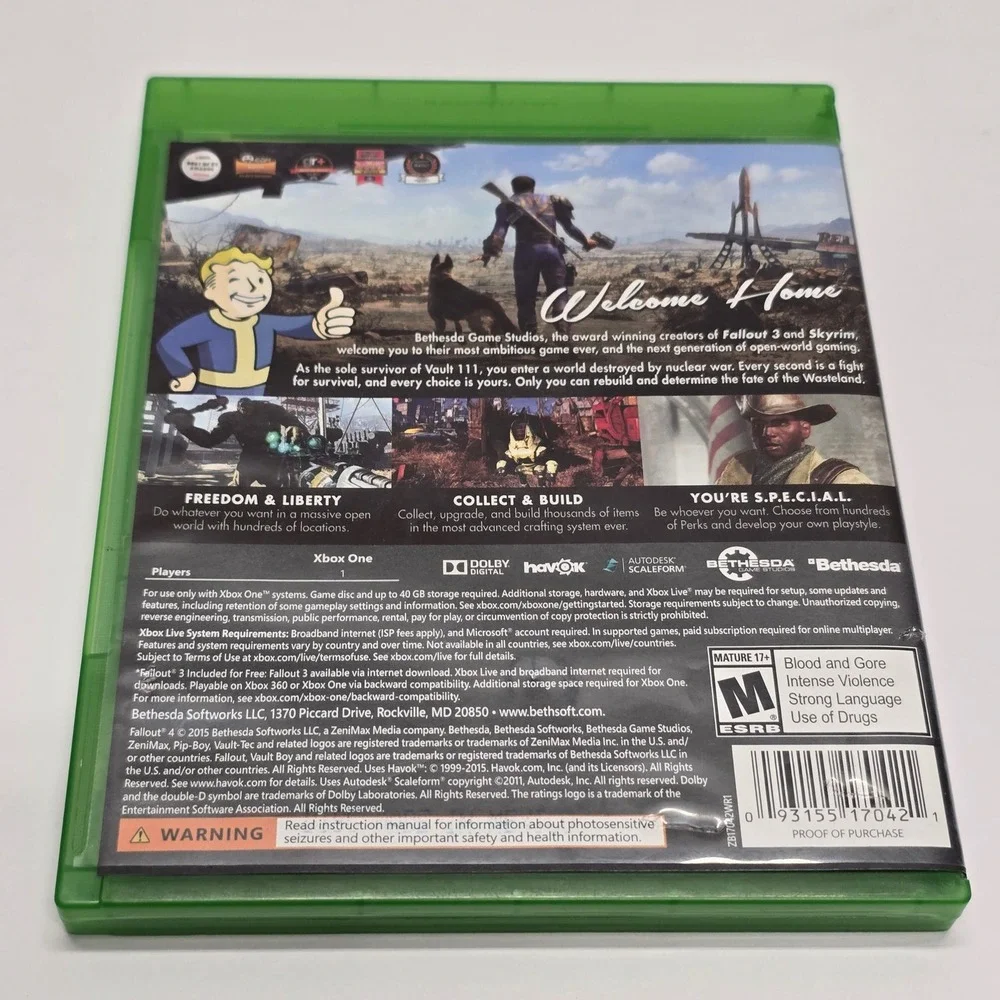 Fallout 4 Xbox One Open World RPG Post Apocalyptic Complete - Picture 2 of 4